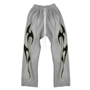 Hellstar Flame Grey Sweatpants