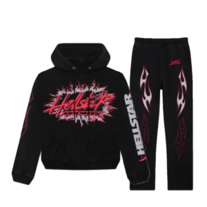 Hellstar Black Sports Future Flame Tracksuit